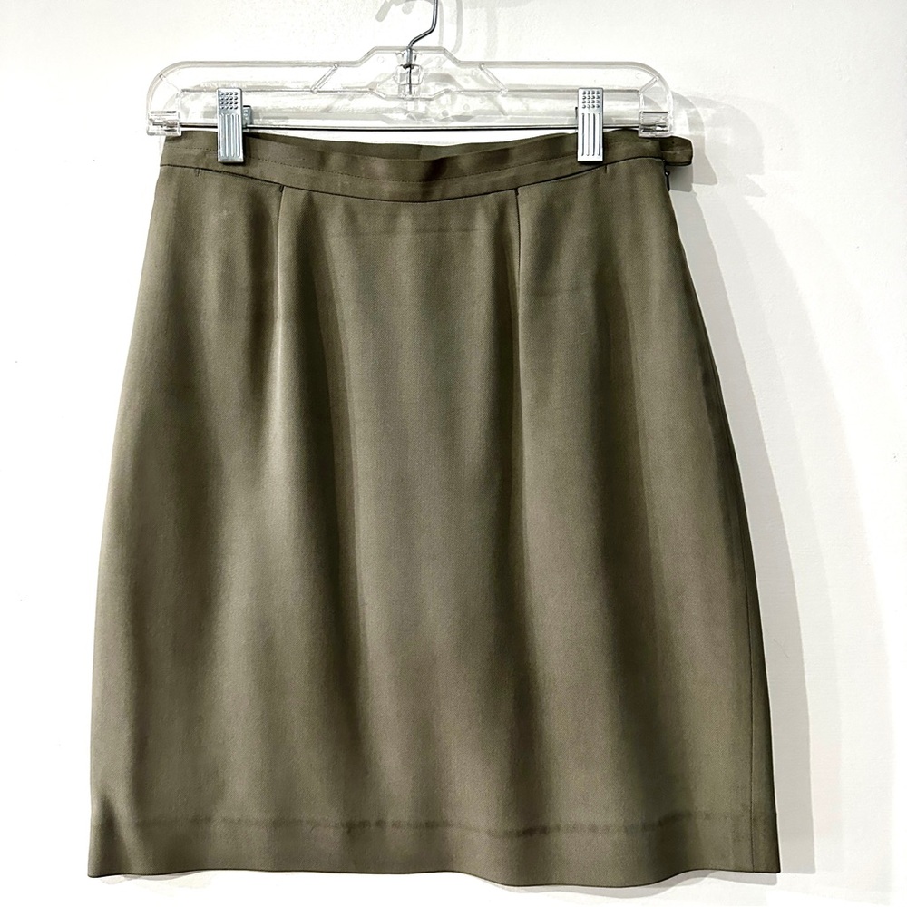 Banana Republic grey silk dress skirt 4